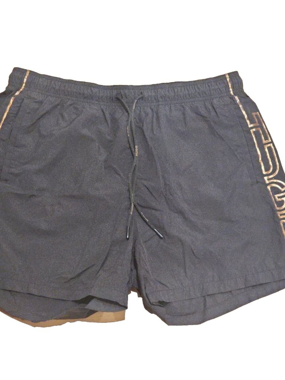 nwot HUGO BOSS sz XL Mens Swimming trunks swim pool beach Shorts 3 pocket black